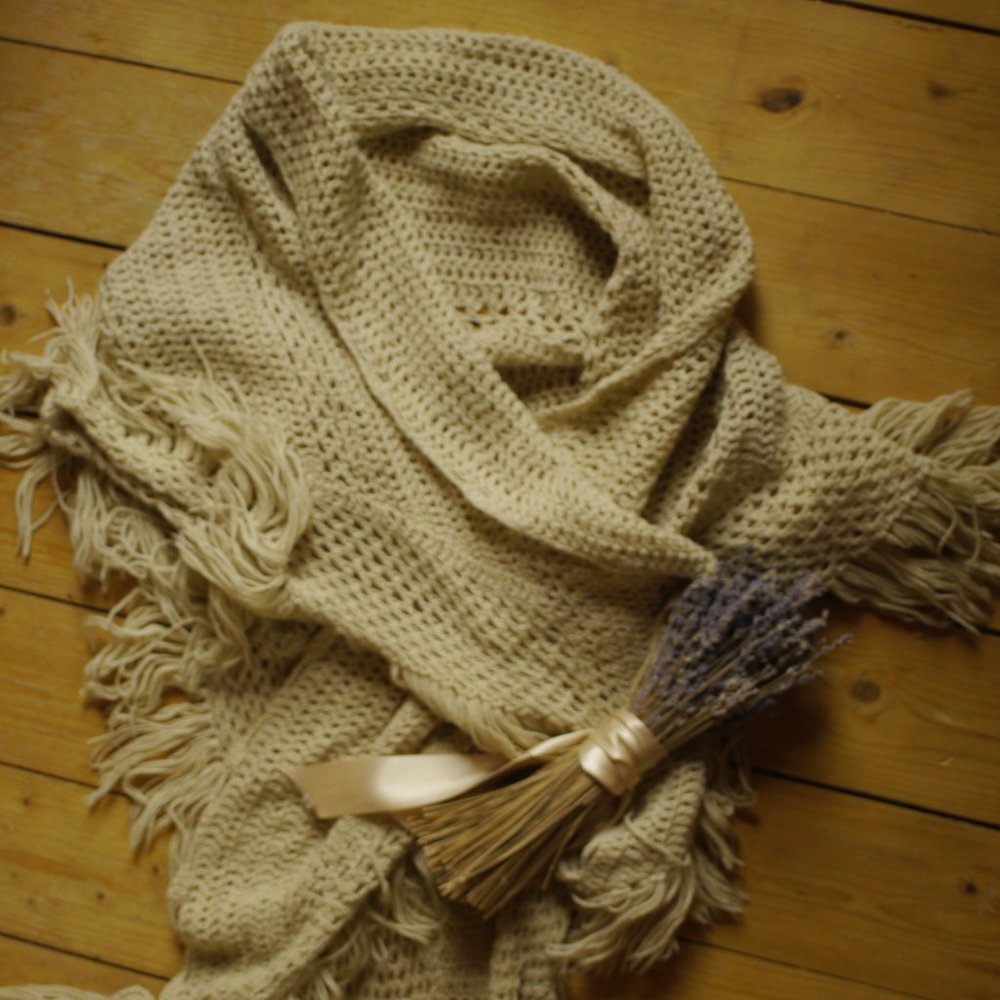 Vintage Wool Shawl